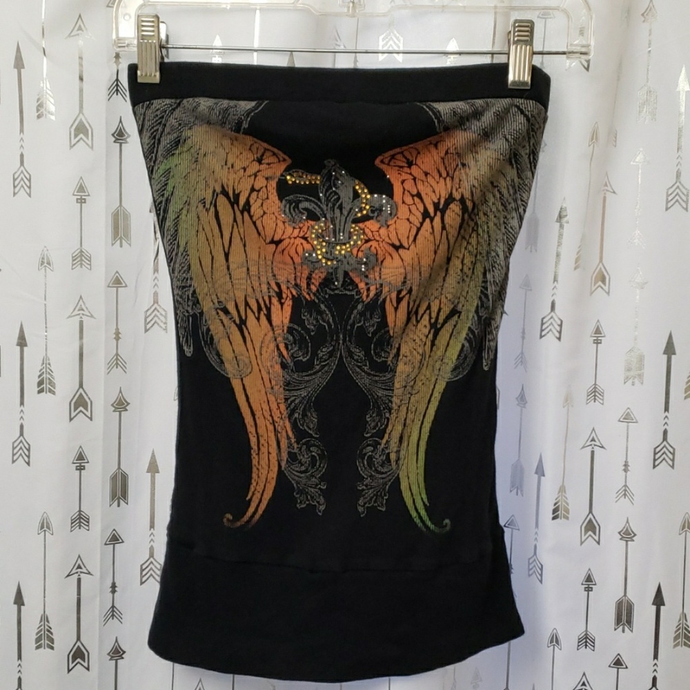 Angel wing tube top styles